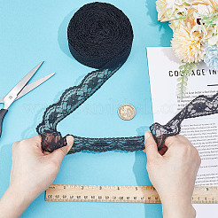 25 ярд нейлоновой цветочной кружевной ленты&nbsp;OCOR-WH0070-180