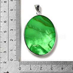 Окрашенные натуральные белые подвески в форме камеи для женщин&nbsp;KK-F868-01P-01