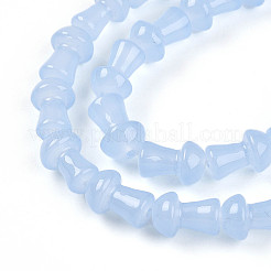 Выпечка окрашенные стеклянные бусины пряди&nbsp;DGLA-N007-01G