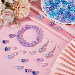 5 цвет прозрачных акриловых бусин&nbsp;MACR-PA0001-03C-01