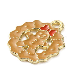 Новогодняя тема сплава эмали подвески&nbsp;ENAM-K074-03A-01