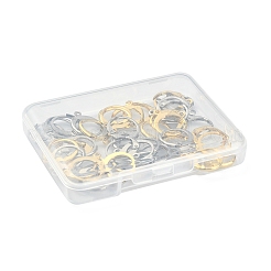 40 шт. 2-х цветная фурнитура для сережек из нержавеющей стали 304&nbsp;STAS-FS0001-24