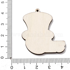 Bedruckte Holzanhänger mit American-Football-Motiven&nbsp;WOOD-B012-02B