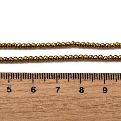 Гальванические нити из синтетических немагнитных гематитовых бусин&nbsp;G-H001-51A