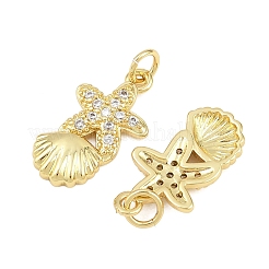 Латунные микро проложить кубического циркония подвески&nbsp;KK-D005-06C-G