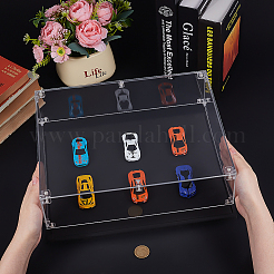 Прямоугольные прозрачные акриловые игрушки фигурки витрины коробки&nbsp;ODIS-WH0079-067