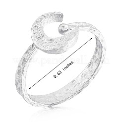 925 offener Manschettenring aus Sterlingsilber mit Halbmond für Damen&nbsp;JR880A