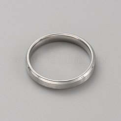 Anello semplice in acciaio inossidabile 201 per uomo e donna&nbsp;RJEW-WH0015-06F