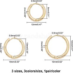 Pendientes de aro de acero inoxidable 304&nbsp;EJEW-CA0001-02