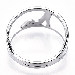 Anello regolabile per scarpe con tacco alto in acciaio inossidabile 304 anti-ossidazione per donna&nbsp;RJEW-T027-07P