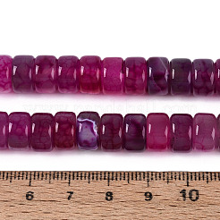 Окрашенные естественный агат бисер пряди&nbsp;G-T143-17M