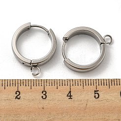 Orecchini a cerchio huggie in acciaio inossidabile 201 resistenti all'ossidazione&nbsp;STAS-A167-01U-P