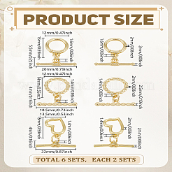 3 стиль латунные застежки-тоглы&nbsp;KK-LP0004-31