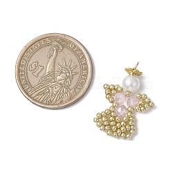 Подвески-ангелы из стеклянных бисеров&nbsp;PALLOY-MZ00652-01