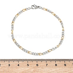 Unisex-Armbänder aus 304er Edelstahl im Figaro-Stil&nbsp;STAS-O036-23GP