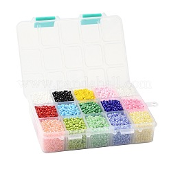 375 г 15-х цветных стеклянных бусин&nbsp;SEED-JP0004-02-3mm