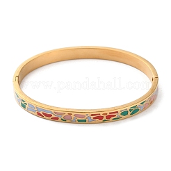 Шарнирные браслеты из нержавеющей стали 304 для женщин&nbsp;LS-BJEW-K263-04G-03