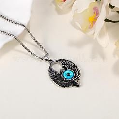 Ожерелье с подвеской в виде крыла со злым глазом&nbsp;JN1116A