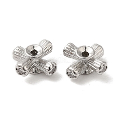 Стойки обшивки латунь микро проложить кубического циркония бусы&nbsp;KK-F863-11P