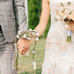 Macramè poliestere cordone polso corsage per matrimonio&nbsp;HJEW-OC00333