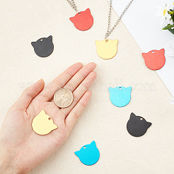 16шт 4 цвета алюминиевые заготовки подвески&nbsp;ALUM-FH0001-05