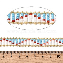Стеклянные цепочки из бисера ручной работы&nbsp;CHC-K017-02G
