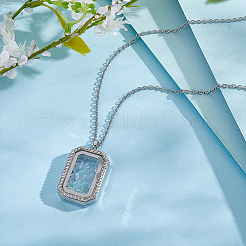 Collier en acier inoxydable 304 (1 pièce)&nbsp;NJEW-NB0001-42