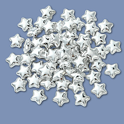 60 шт. гальванопокрытие непрозрачные акриловые бусины&nbsp;PACR-PA0001-04A