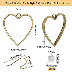 Kit per la realizzazione di orecchini pendenti fai da te&nbsp;DIY-SC0001-78-RS