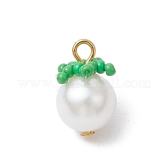 4шт 4 цвета стеклянные жемчужные подвески&nbsp;PALLOY-MZ00745
