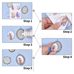78 Stück DIY-Anhänger-Bausätze in 6 Stilen&nbsp;DIY-PH0002-30AS