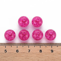Perles en acrylique transparentes craquelées&nbsp;MACR-S373-66C-N17