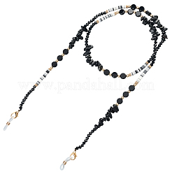 1шт полимерная глина со сплавом и кристаллами шейный ремешок для очков&nbsp;AJEW-CN0005-04A