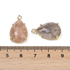 Natürliche facettierte Sonnensteinanhänger&nbsp;G-K347-05G-08