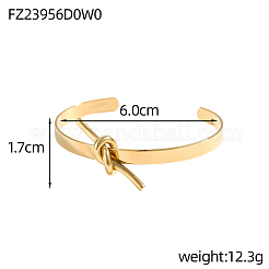 Браслеты-манжеты из нержавеющей стали 304&nbsp;STAS-OY006-76G