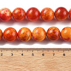 Природные многоцветные агат бисер пряди&nbsp;G-A261-B03-14mm