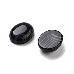 Cabochons d'agate noire teints et chauffés naturellement&nbsp;G-G145-01A-31