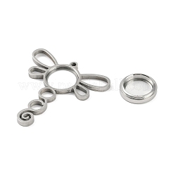 Grands pendentifs en acier inoxydable 304&nbsp;STAS-S132-13P-02