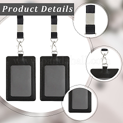 2шт прямоугольный держатель удостоверения личности из искусственной кожи&nbsp;AJEW-SC0031-19