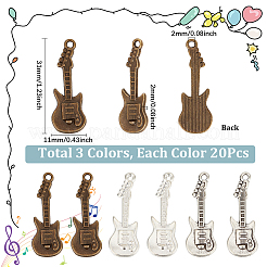 60 шт. 3 цвета подвески из сплава в тибетском стиле&nbsp;TIBEP-SC0002-93