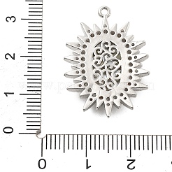 Латунные микро проложить кубического циркония подвески&nbsp;KK-L228-23P