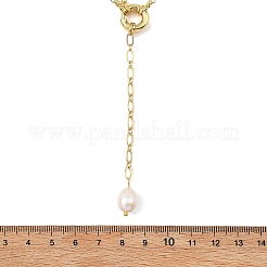 Verstellbare Figaro-Kette aus Edelstahl 304 mit Naturperlen&nbsp;NJEW-JN06146