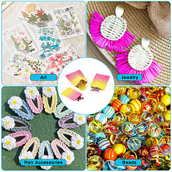 72 шт. 4 стиля двухцветные прямоугольные пластиковые подарочные пакеты&nbsp;OPP-TA0001-17