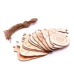 Украшения из дерева&nbsp;WOOD-WH0112-75