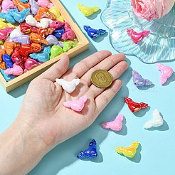 60шт 10 цвета ab цветные акриловые бусины&nbsp;MACR-CJ0002-03