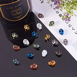 150шт 10 цвета гальванические стеклянные бусины&nbsp;EGLA-CJ0001-10