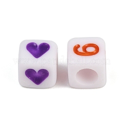 Непрозрачные акриловые бусины&nbsp;OACR-H052-04