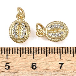 Pendentifs avec zircon cubiques à micro-pavés en laiton&nbsp;KK-I358-061G-A