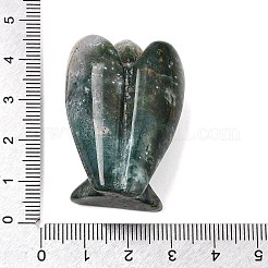 Statuetta angelo in agata con muschio naturale&nbsp;DJEW-N006-01A-22