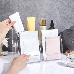 2-уровневые 4 слота прозрачные акриловые органайзеры для масок для макияжа&nbsp;ODIS-WH0002-66